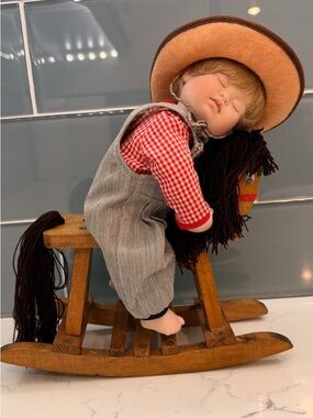 “Asleep in the Saddle” Doll by Adrienne Brown, The Ashton Drake Galleries